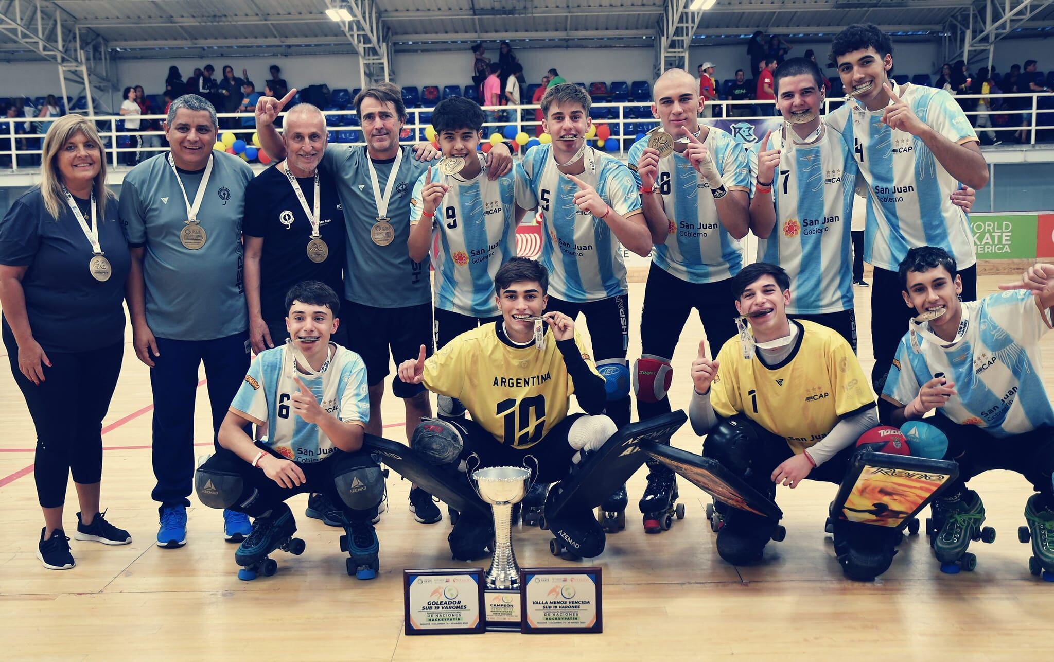 Sub 19, campeones Panamericanos de hockey sobre patines