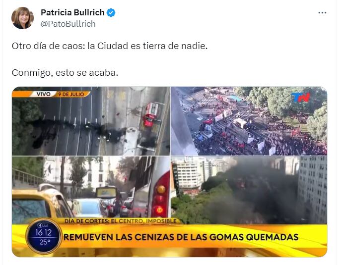 Twitter Patricia Bullrich