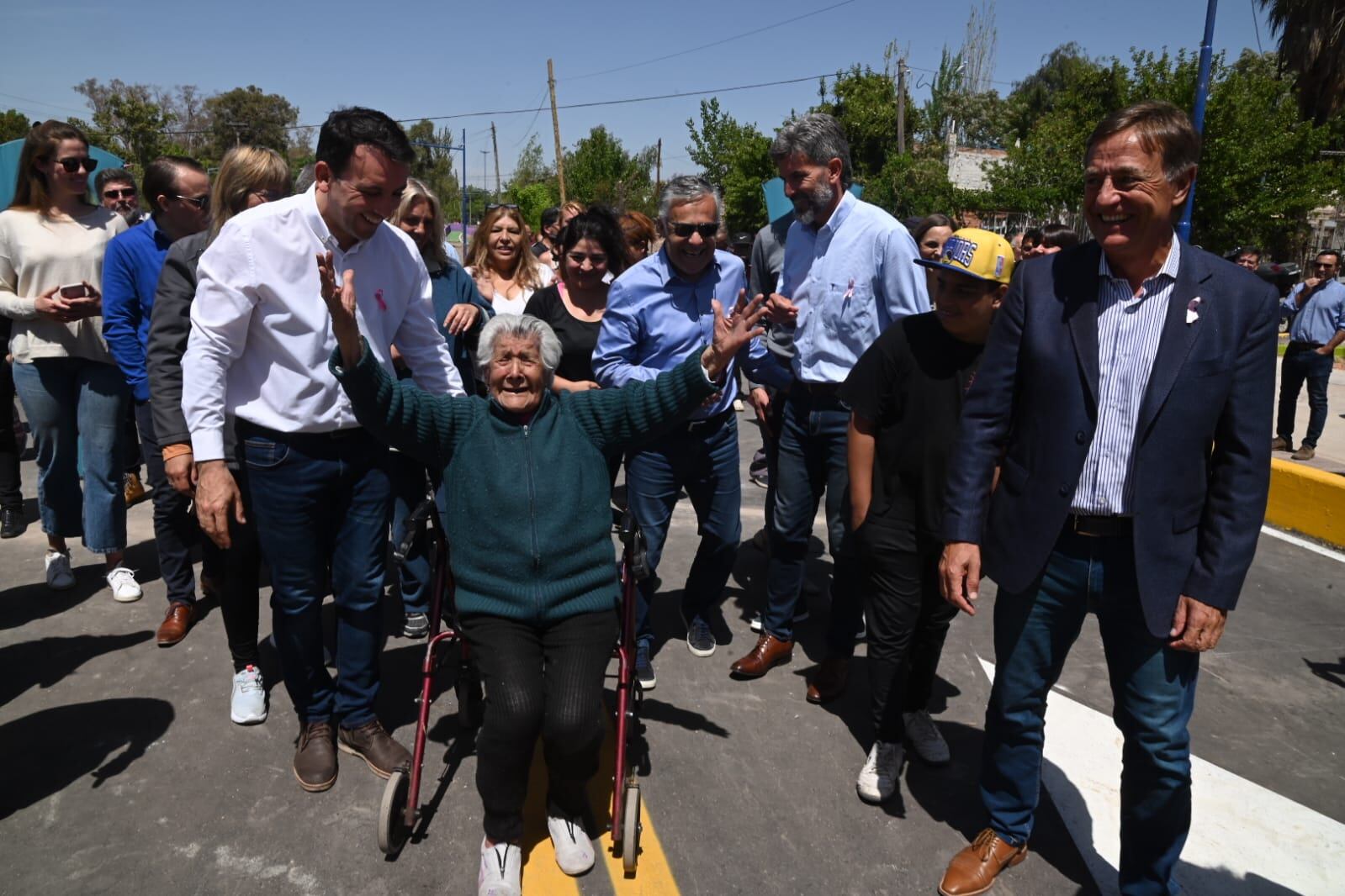 Inauguración del puente del bulevar Juncal, zanjón Frías y avenida San Francisco de Asís.