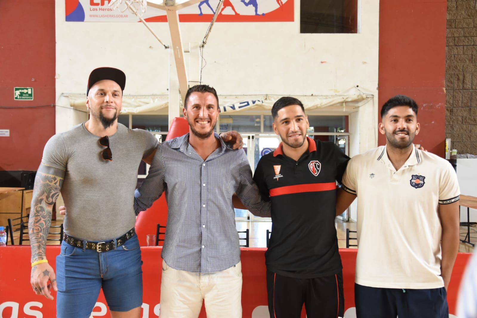 Marcelo Piuma, Facundo Rubia, Gabriel Rivero y Gastón Guevara, también hablaron de la gran final. / Gentileza: Andrés Arequipa.