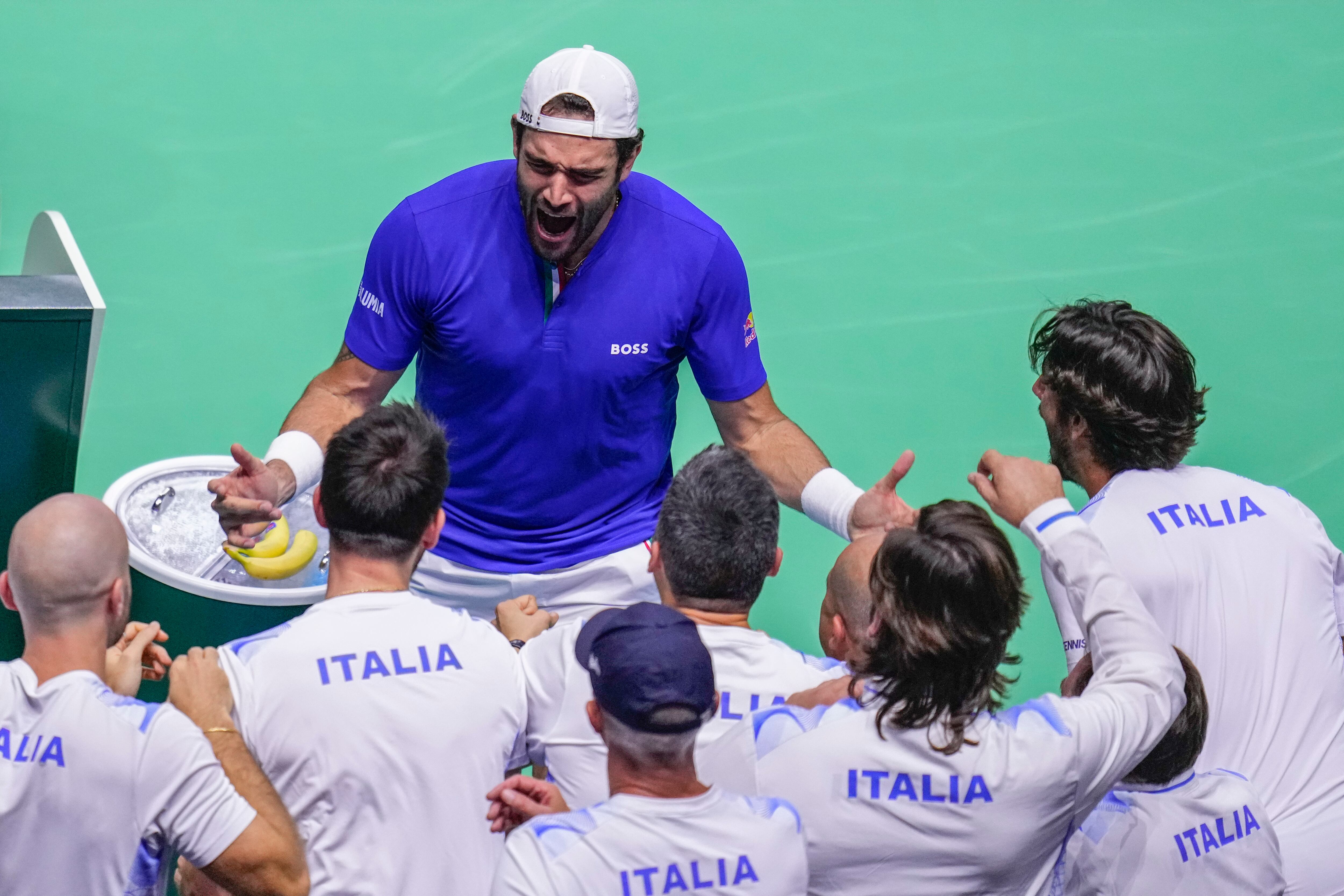 Italia se mantiene como una potencia a nivel tenístico, y ganó una vez más la Copa Davis. /Foto: AP