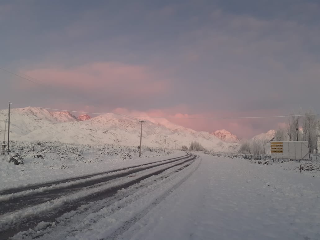 Las rutas 40 y 143 fueron cortadas en algunos tramos y Vialidad trabajó en la limpieza. En tanto en el complejo Horcones se acumularon varios centímetros de nieve.