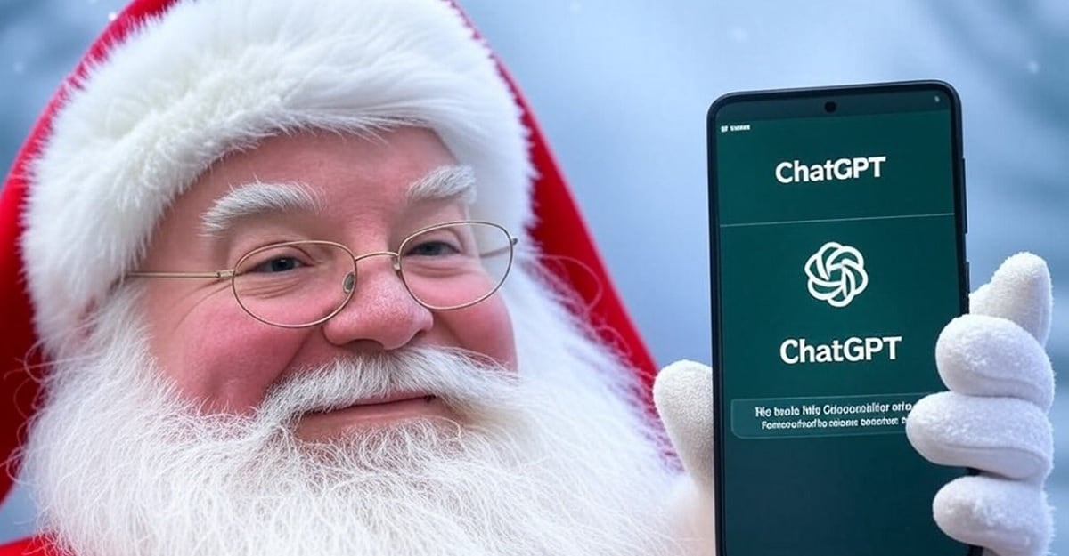 Ya podés hablar con Papá Noel en ChatGPT (Foto: Web)