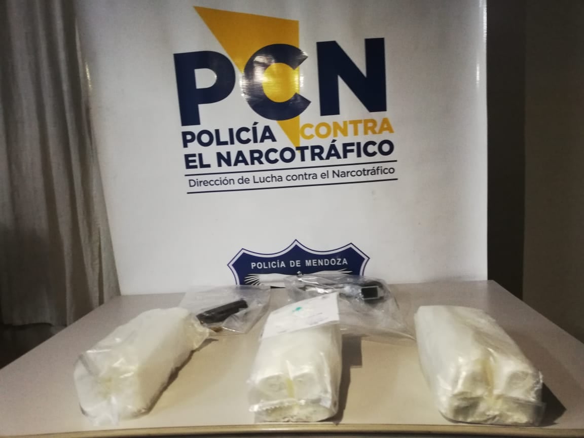 La droga secuestrada ayer.