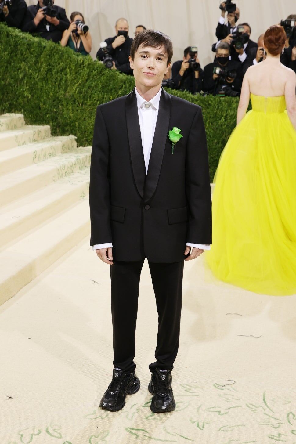 Eliot Page estuvo en la alfombra roja de la MET gala