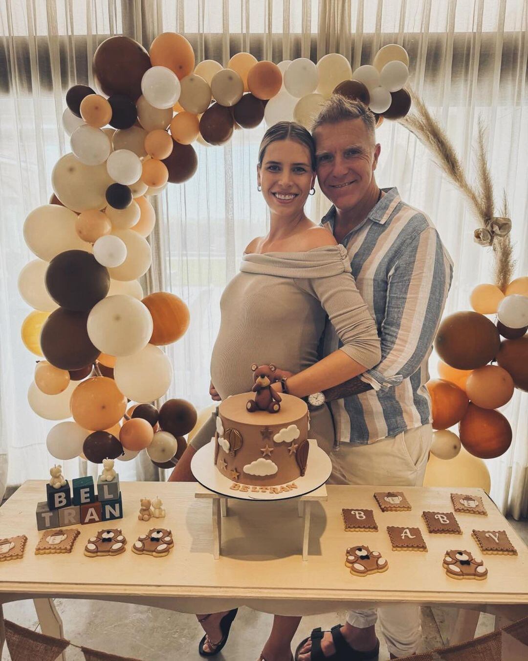 El baby shower del bebé de Alejandro Fantino y Coni Mosqueira. Gentileza Instagram.