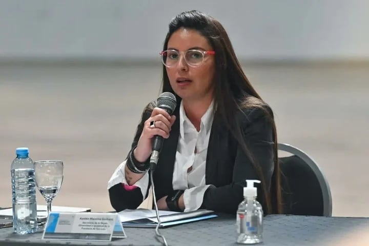 Ayelén Mazzina, Ministra de las Mujeres, Género y Diversidad.