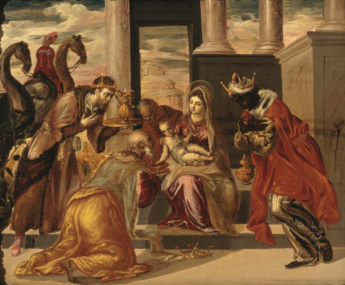 Adoración de los Reyes Magos, el Greco, 1568-69,