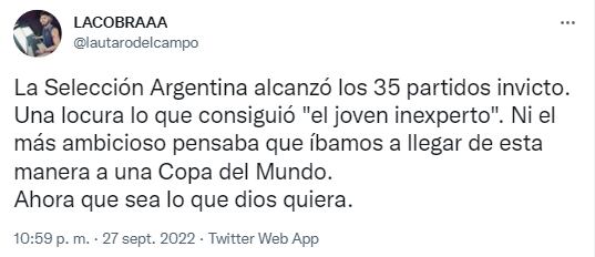 La Selección Argentina alcanzó los 35 partidos invictos. / Gentileza.