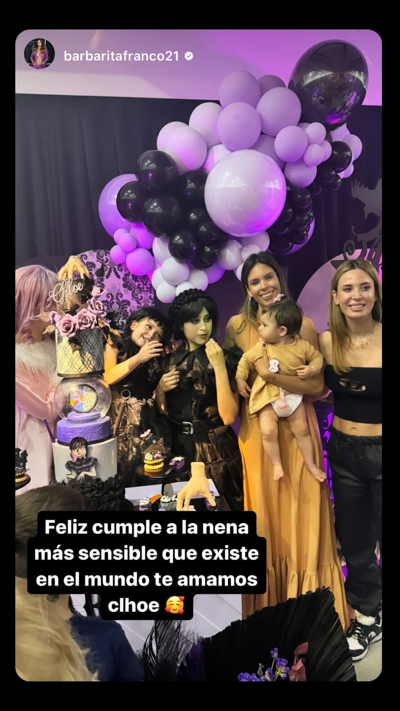 El cumpleaños temático de Chloé, la hija de Jésica Cirio y Martín Insaurralde. Gentileza Instagram.