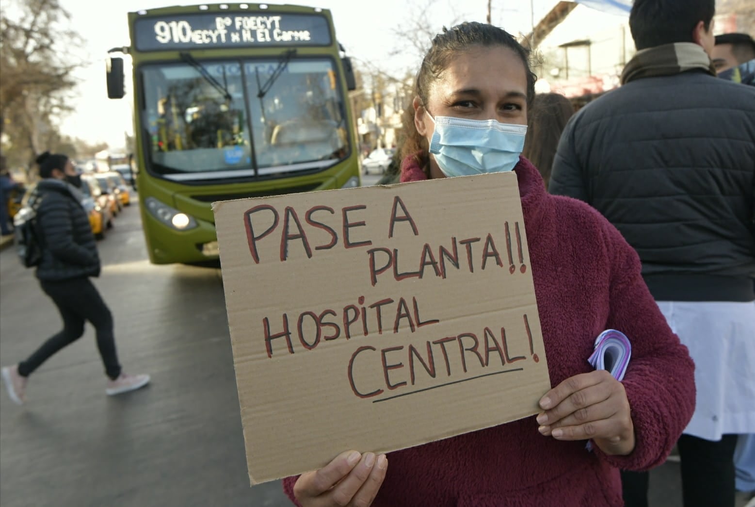 Paro de ATE. Foto: Orlando Pelichotti / Los Andes