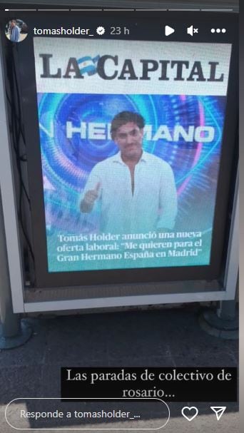 El ex Gran Hermano anunció que se va del país por trabajo.