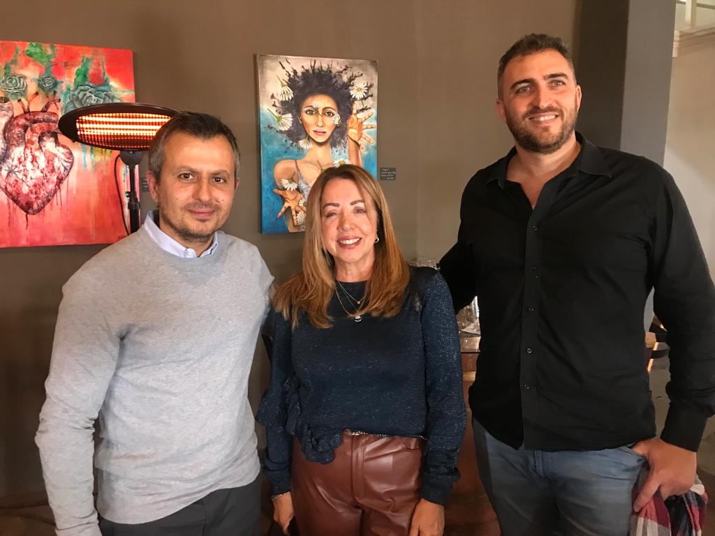 Martín Fanzone, Adriana Martínez y Juan Cruz Brisotti.