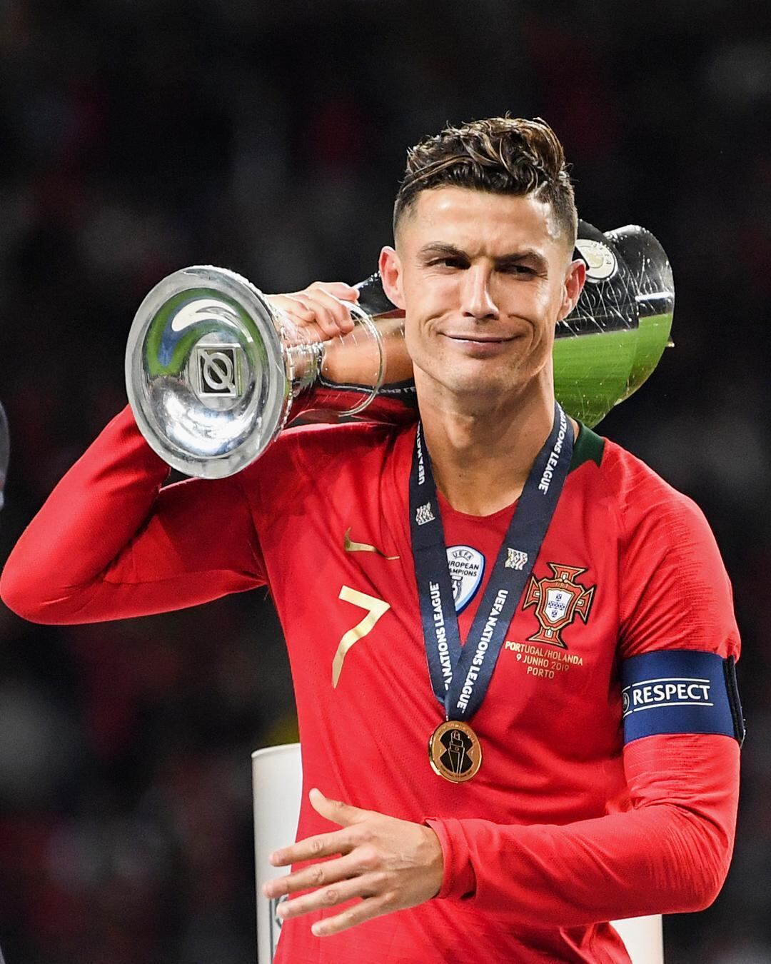 Cristiano Ronaldo, campeón de la Nations League 2018-2019.