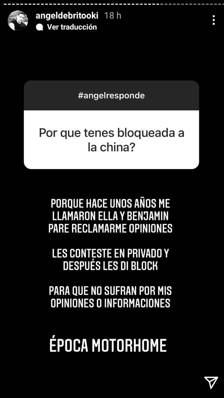 Ángel de Brito no quiere que los famosos le reprochen sus opiniones.