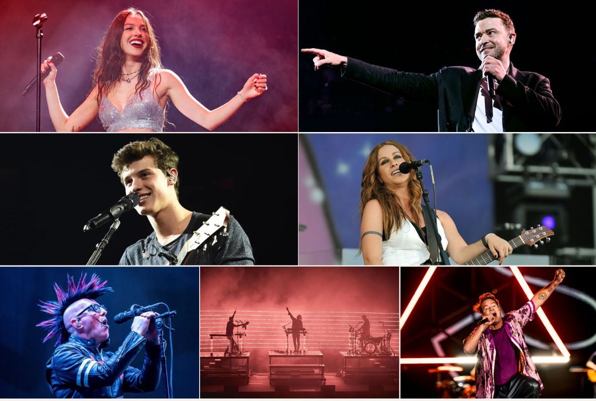 Headliners Lollapalooza Argentina 2025: Olivia Rodrigo, Justin Timberlake, Shawn Mendes, Alanis Morisette, Tool, Rüfüs du Sol y Tan Biónica