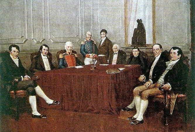 Los integrantes de la Primera Junta.