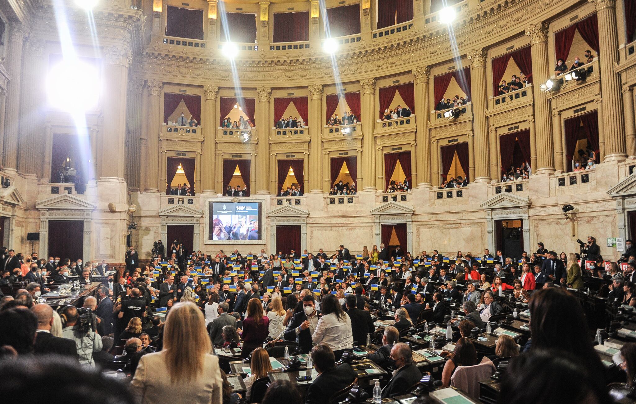 La tensa apertura de sesiones ordinarias en el Congreso en fotos. Foto: Federico López Claro / Clarín.