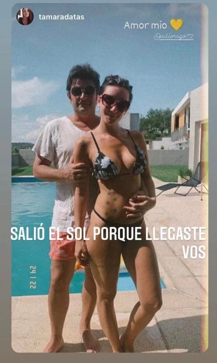 La tierna foto de Pablo Rago junto a Tamara, su novia de hace seis años.