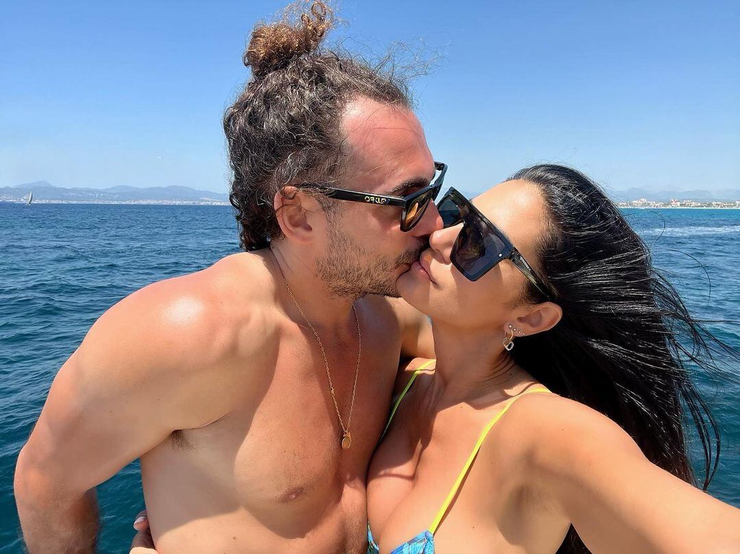 Silvina Escudero y Federico muy enamorados en Europa (Foto: IG @escuderosilvina)