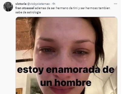 Al hermano de Tini le llovieron los halagos en Twitter