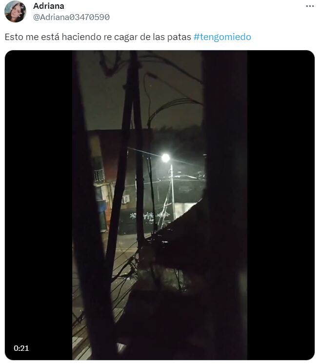 Uno de los hashtags más usados durante el temporal - X