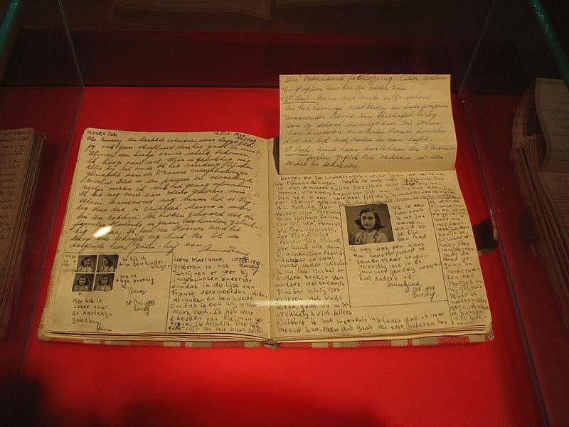 El diario original de Ana Frank.