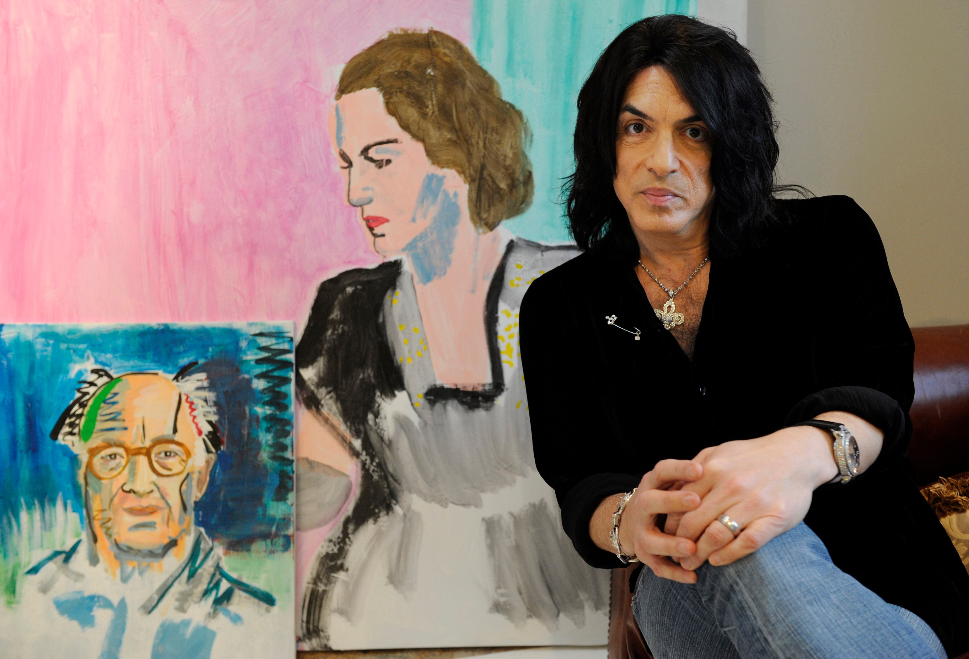 Paul Stanley empezó a pintar hace más de una década. (AP)