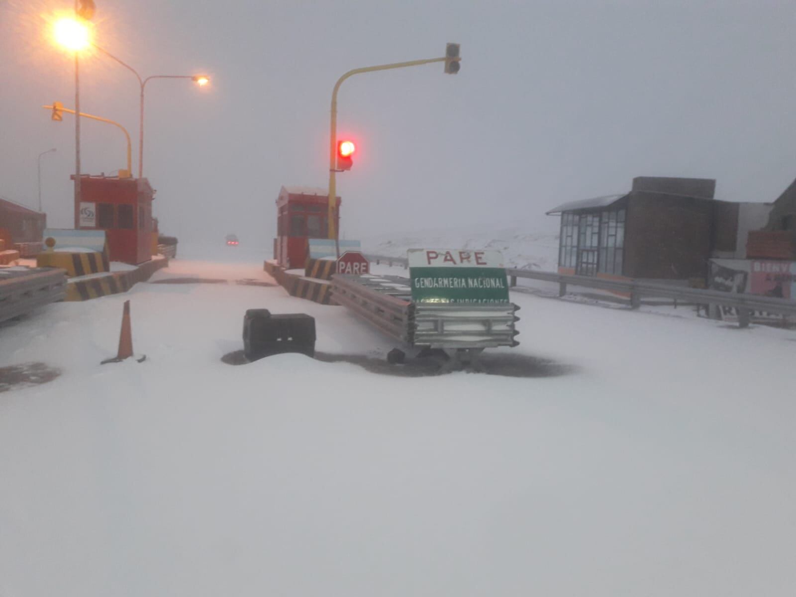 Nevada en Alta Montaña. Gentileza Gendarmería