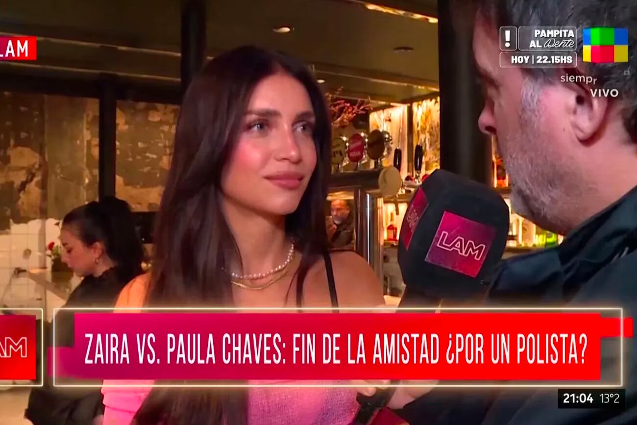 Zaira Nara habló de la distancia que existe entre ella y Paula Chaves. (Foto: Captura de pantalla)