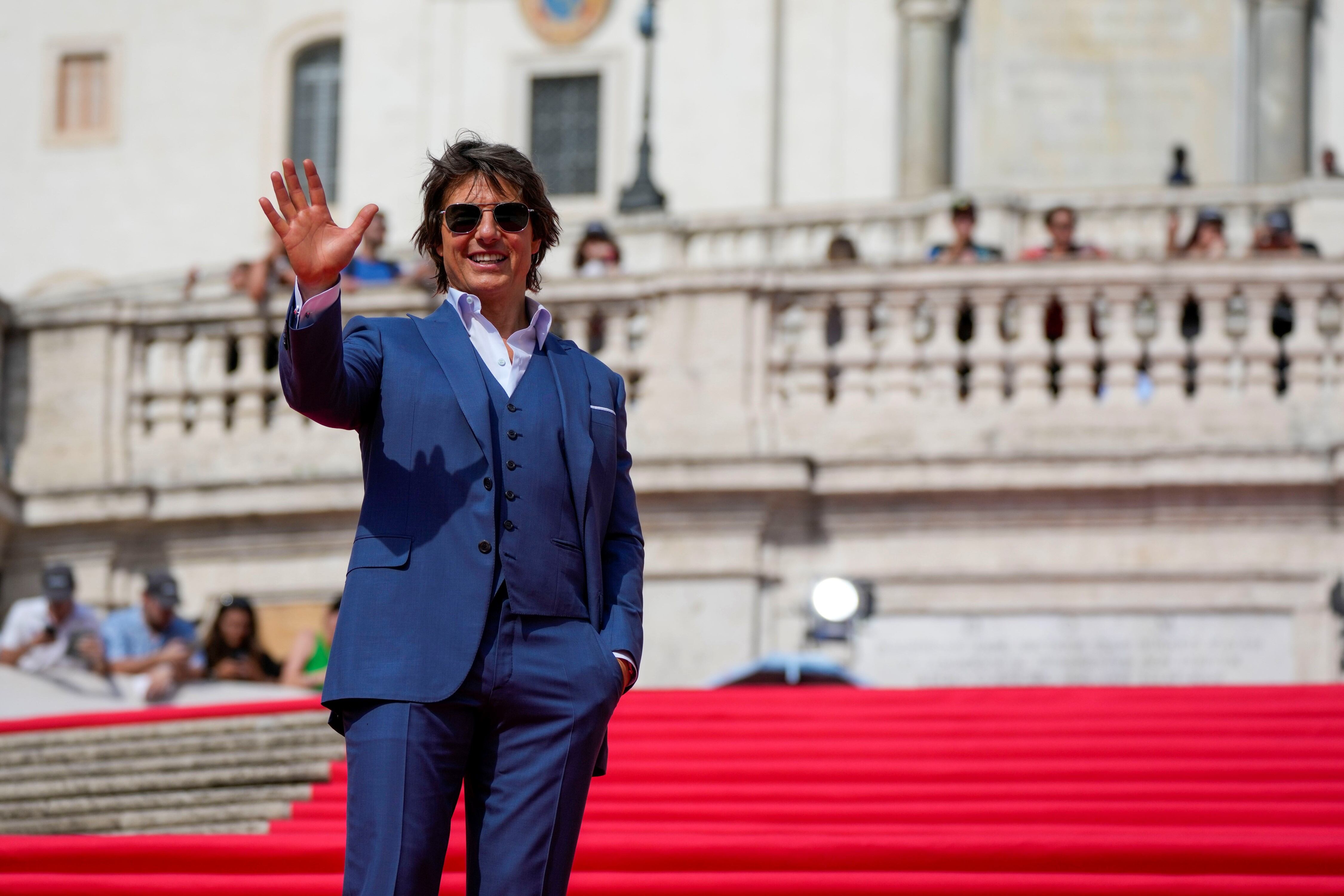 Tom Cruise en Roma (AP)