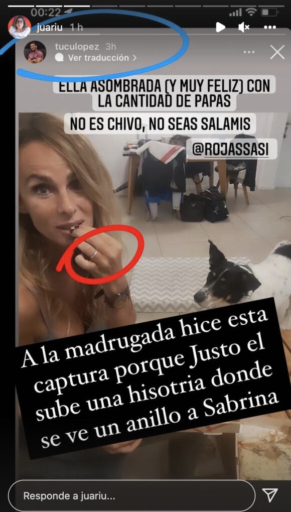 Sabrina Rojas y el Tucu López estarían comprometidos.