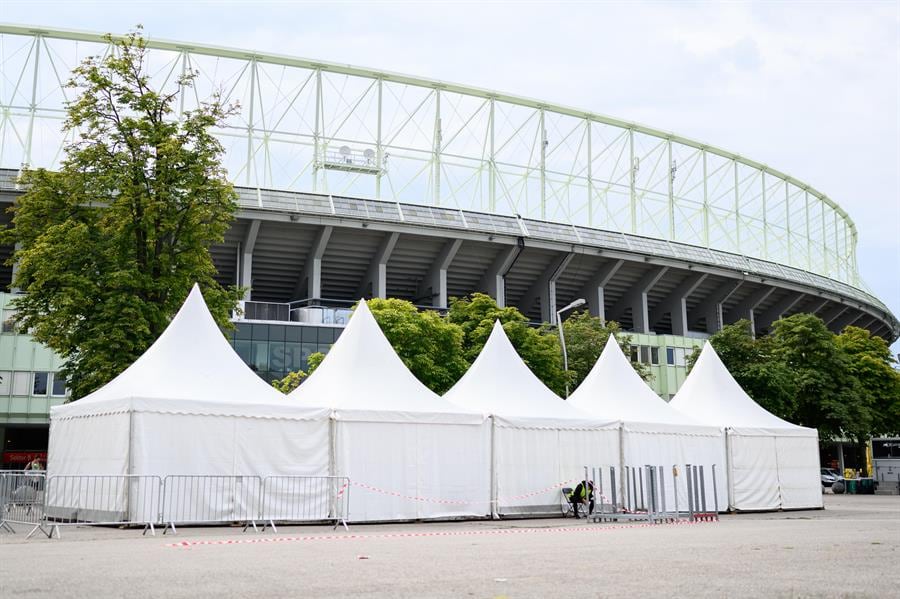 El estadio Ernst Happel de Viena, donde se iban a realizar las tres fechas de la cantante estadounidense.