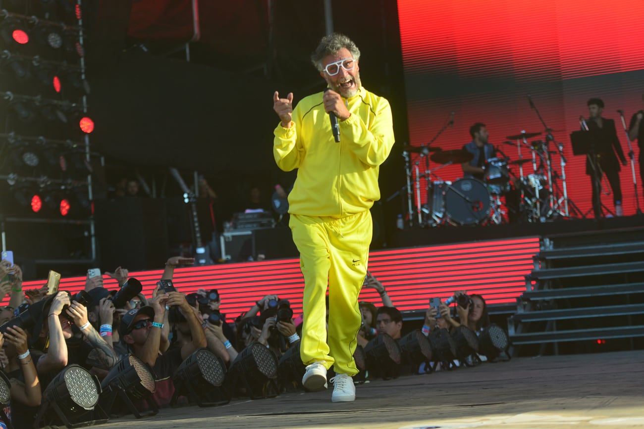 Fito Páez pasó por la edición 2023 del Cosquín Rock y en abril vuelve a Mendoza. Foto Javier Ferreyra