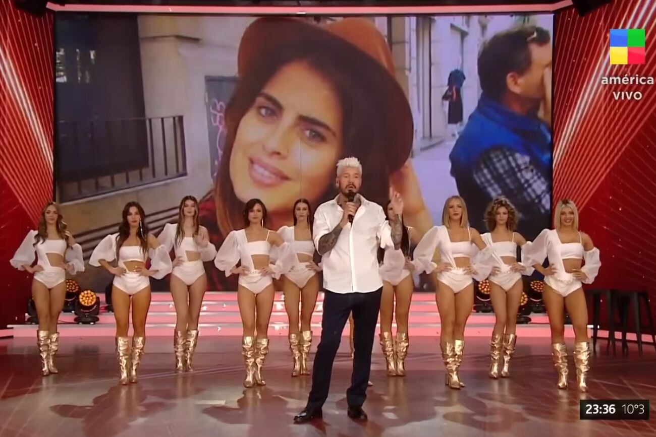 Marcelo Tinelli homenajeó a Silvina Luna y Mariano Caprarola en el Bailando 2023 (Captura de pantalla)