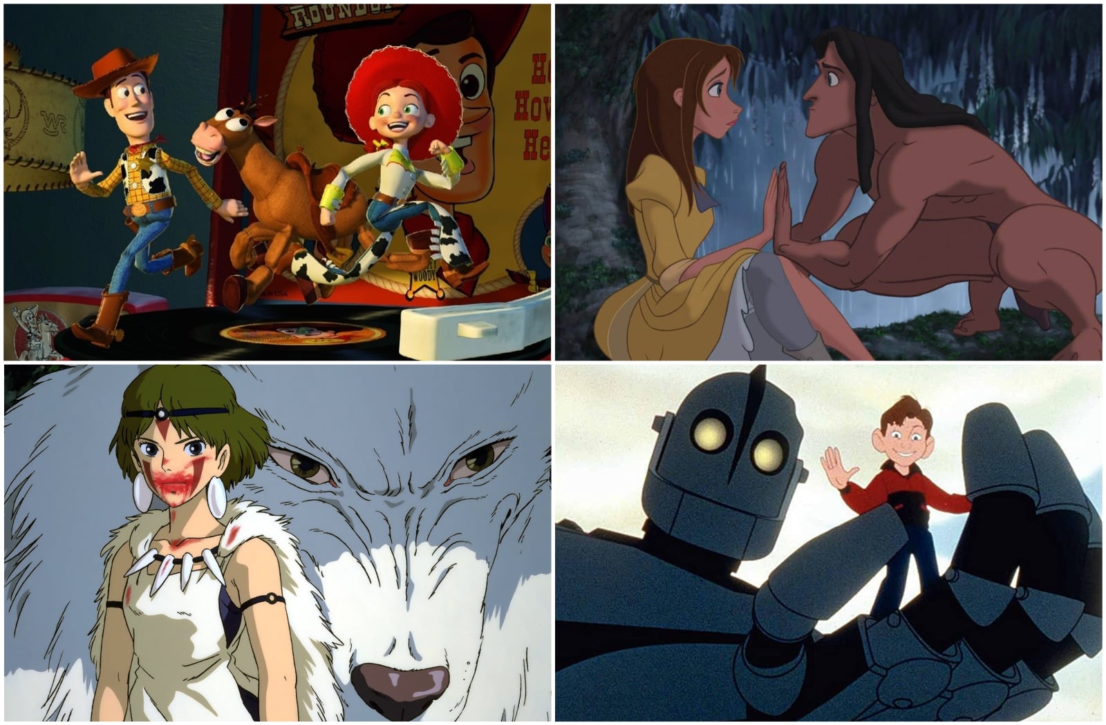 En 1999, la animación también fue destacada: Toy Story 2, Tarzán, La princesa Mononoke y El gigante de hierro.