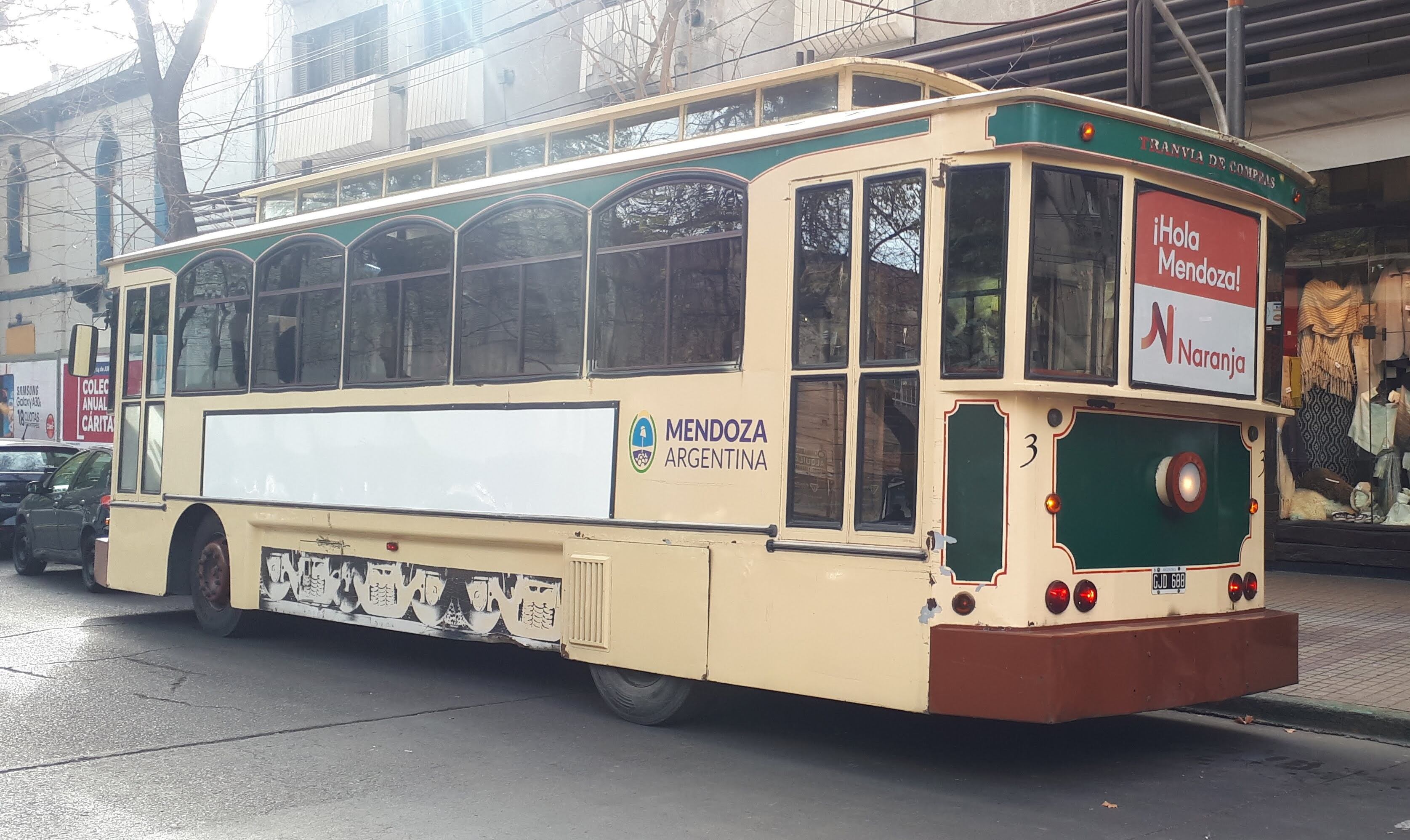 A más de 3 años del último viaje, comerciantes de Mendoza se ilusionan con la vuelta del tranvía de compras. Foto: Gentileza AUTAM