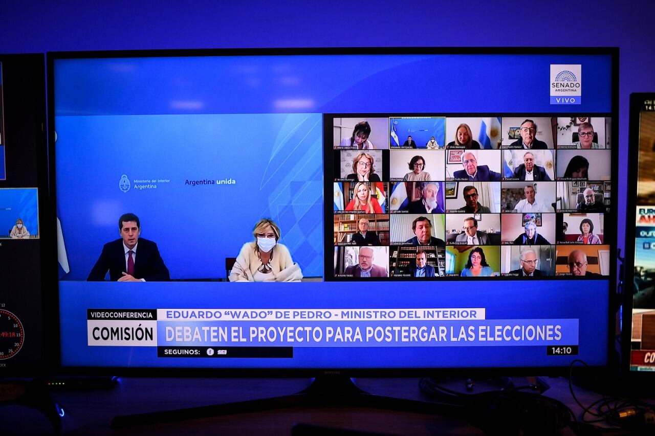 En el Senado, De Pedro dio detalles de cómo será el proceso electoral en pandemia.