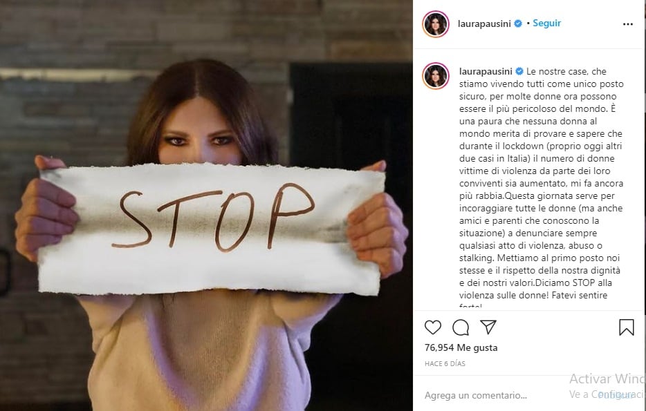 Laura Pausini en redes