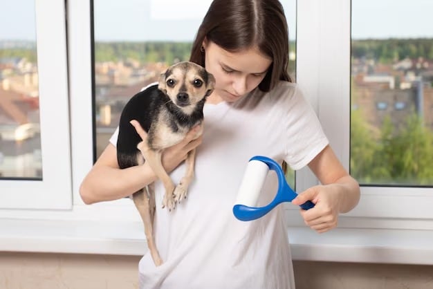 Este es el fácil modo de eliminar los pelos de tu perro de la ropa.