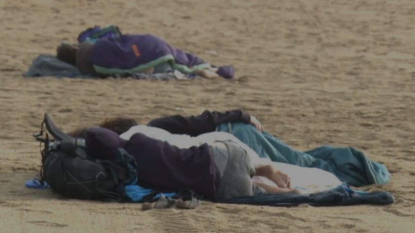 Las imágenes de las playas de Barceloneta.