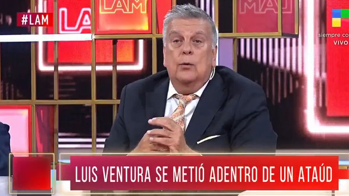 Luis Ventura fue a LAM a contar su experiencia en un ataúd