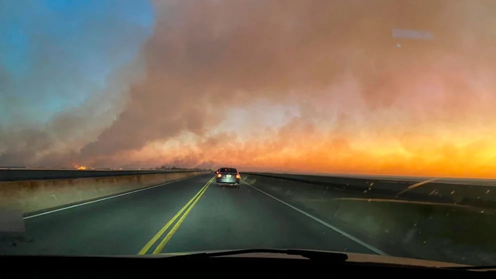 El humo afecta fuertemente a Rosario - Gentileza Infobae