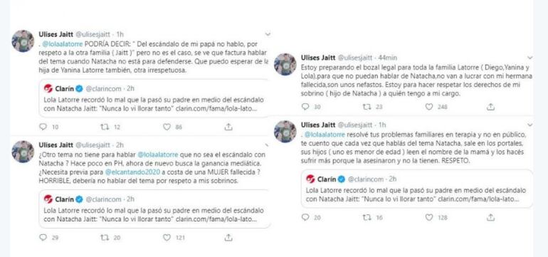 Los mensajes de Ulises en sus redes