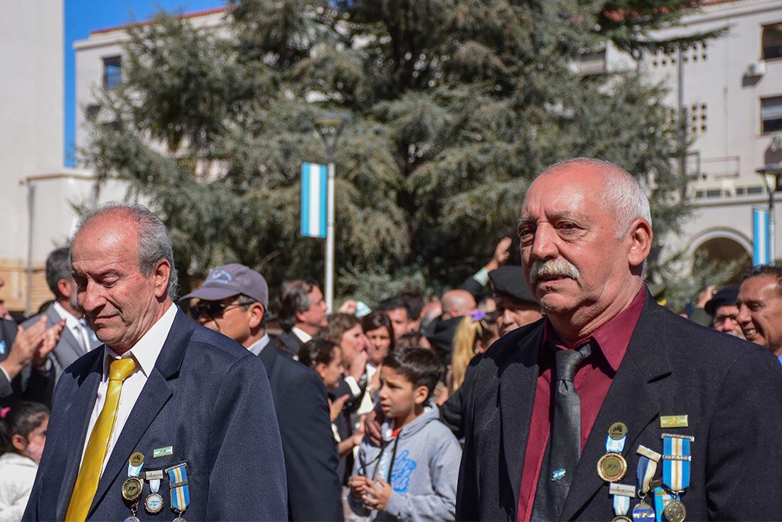 Acto conmemorativo por los 40 años de la guerra de Malvinas. En casa de gobierno se llevo a cabo un acto en el que participaron autoridades politicas y de las fuerzas armadas, donde brindaron reconocimiento a veteranos y caidos en el conflicto del Atlantico Sur en 1982
foto: Mariana Villa / Los Andes