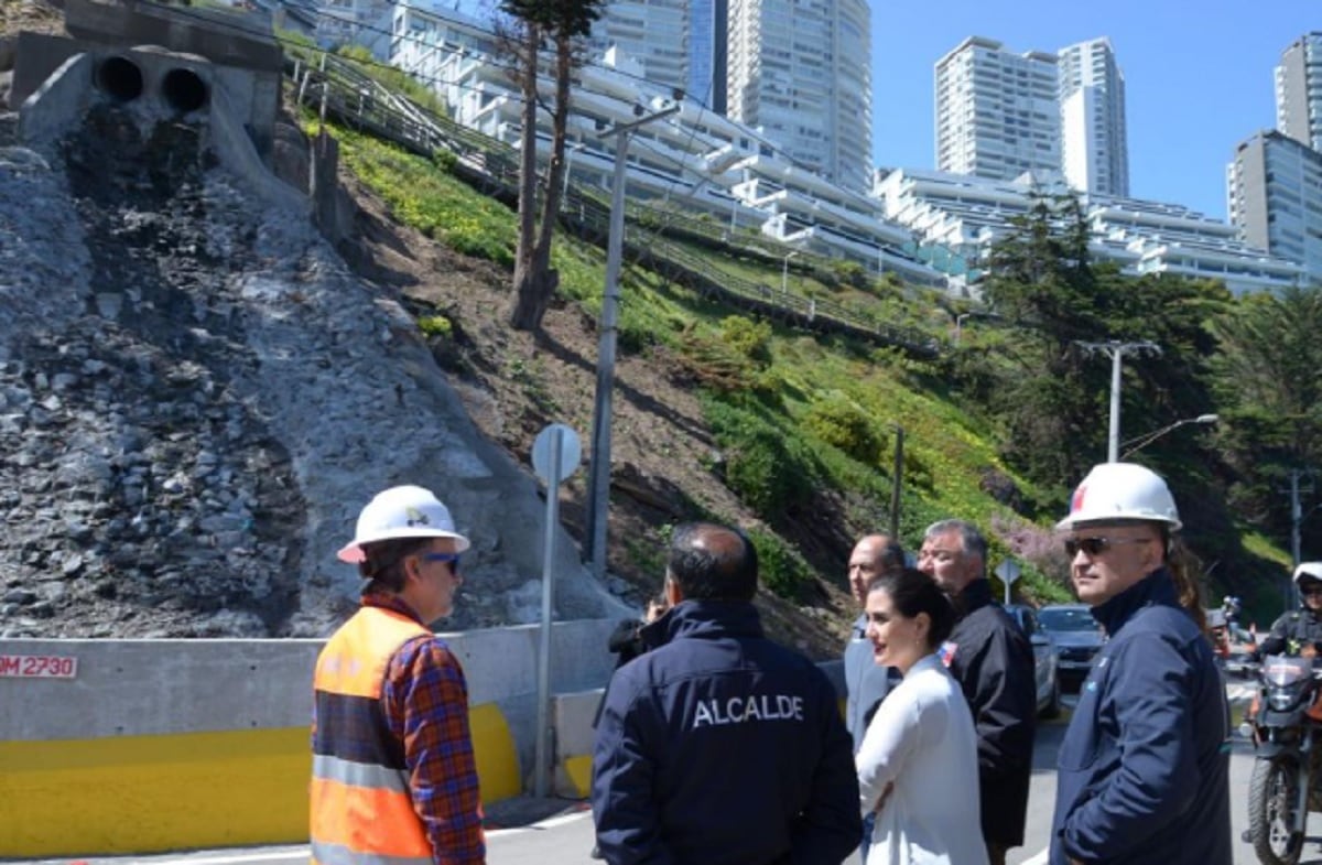 Restablecieron tránsito vehicular en avenida Borgoño de Viña del Mar justo para el inicio del verano (Gentileza)