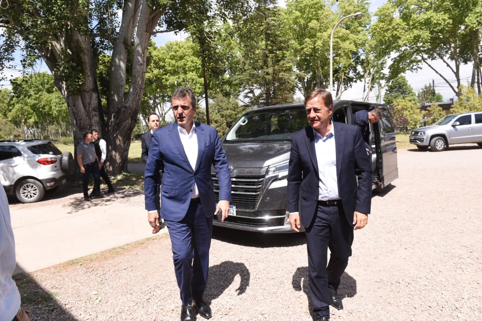 Rodolfo Suárez y Sergio Massa en Mendoza. Gentileza Prensa Gobierno