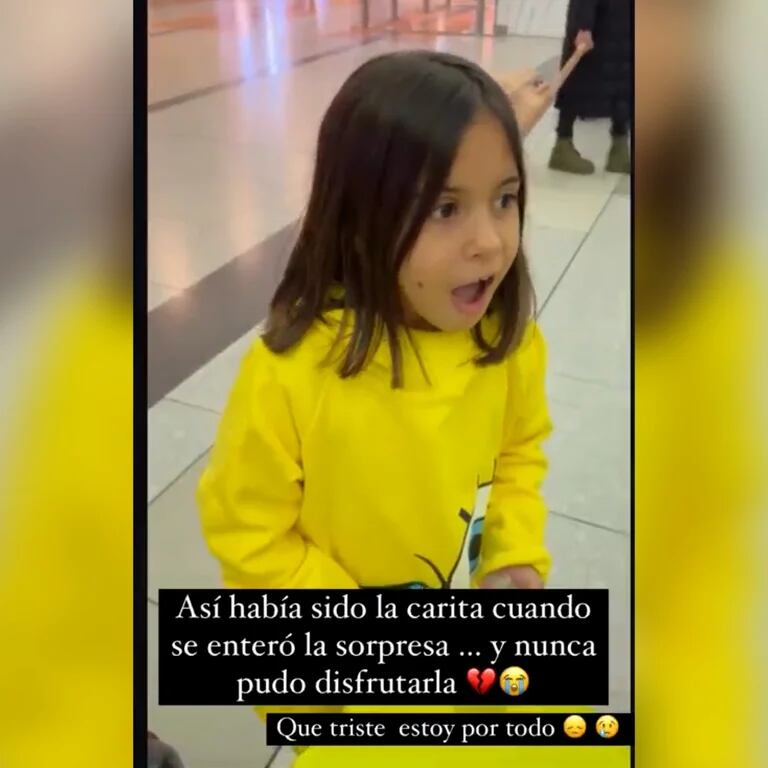 La sorpresa de su hija con el viaje a Punta Cana