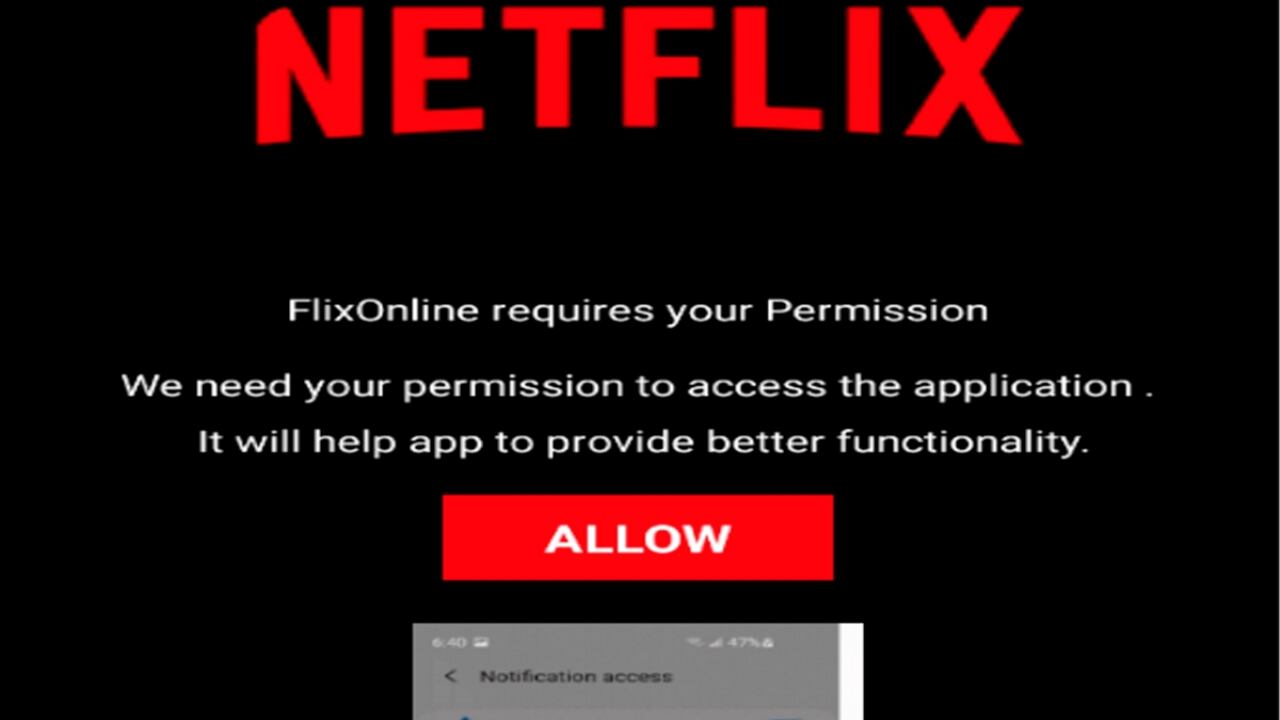 El malware se promocionaba como una aplicación para ver "Netflix Premium Gratuito" en todos los dispositivos.