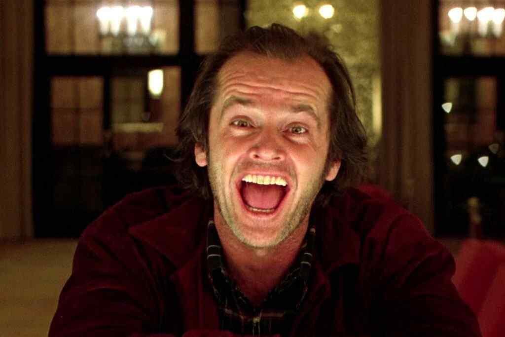 Jack Nicholson protagonizó "El resplandor" en 1980